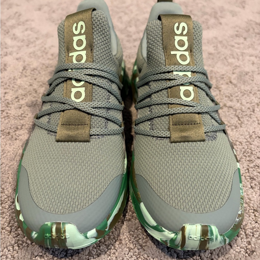 Adidas kids Green and Olive Sneakers